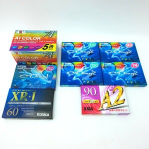 未使用☆ カセットテープ TDK CDing1 CDing2、AXIA A1 A2、Konica XR-I ハイポジ ノーマル 12本☆ オーディオカセットテープ 記録媒体の画像1