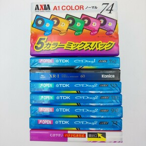 未使用☆ カセットテープ TDK CDing1 CDing2、AXIA A1 A2、Konica XR-I ハイポジ ノーマル 12本☆ オーディオカセットテープ 記録媒体の画像3