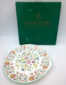 未使用☆MINTON プレート 花柄 HADDON HALL L/S B&B ☆29×31cm 洋食器 ミントン み1308