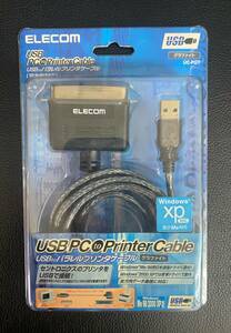 未使用 USB to パラレルプリンタケーブル ELECOM エレコム グラファイト UC-PGT 240118-187