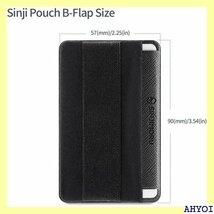 Sinjimoru スマホストラップ 背面 カード収納 ーケース。Sinji Pouch B-flap ブラック 20_画像7