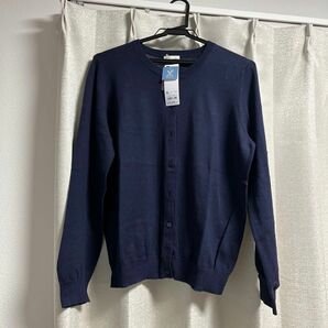 GU 長袖 UVカット クルーネック カーディガン XL