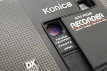 コニカ　Konica Recorder Black コンパクトフィルムカメラ #3119Y6AP8-14_画像8