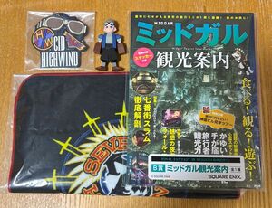 ファイナルファンタジー7リバース 発売記念くじ B賞 観光案内、G賞 ミニフィギュア シド、E賞 タオル、F賞 ラバーキーホルダー