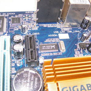 GIGABYTE 台湾 マザーボード micro-ATX ギガバイト LGA775 バックパネル BIOS起動確認済み IOパネル USED GA-EG31MF-S2 メモリの画像3
