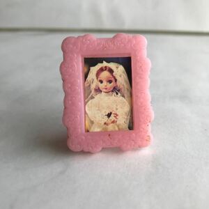 # Showa Retro Licca-chan doll marriage picture frame Lotte wedding dress that time thing a# inspection ) extra Shokugan former times put on . change doll old toy Glyco 