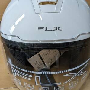 【新品未使用】リード工業(LEAD) FLX ホワイト LLサイズ バイク用 インナーシールド付き ジェットヘルメット (61-62cm未満)の画像1