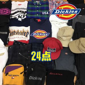 □4-63 メンズ Dickies ディッキーズ まとめ売り 24点 サイズ色々 トップス ボトムス チノパン つなぎ 鞄 帽子 業販 スウェット ブランドの画像1