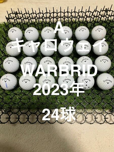 ★A★キャロウェイ WARBRID 23年　ホワイト　24球 ロストボール
