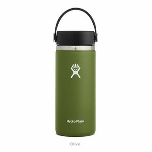 HYDRO FLASK ハイドロフラスク 16 oz Wide Mouth 890015 ステンレスボトル 水筒 オリーブ