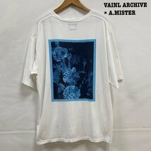 ヴァイナル アーカイブ Vainl Archive × A.MISTER 2020ss ANDY Mister ROSE 2220029 L Tシャツ Tシャツ L 白 / ホワイト X 青 / ブルー_画像1