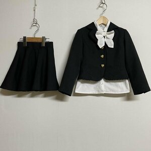  Katharine kote-ji ribbon race Heart pocket jacket blouse flair skirt go in ... formal 3 point set setup 