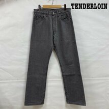 テンダーロイン TENDERLOIN ウォッシュブラック デニムパンツ T-RIDERS H BLACK WASH ボタンフライ W30 パンツ パンツ 30インチ 無地_画像1