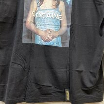 古着 CRACK＆COCAINE クラックアンドコカイン Lindsay Tee リンジー ローハン プリント Tシャツ Tシャツ Tシャツ XL 黒 / ブラック_画像4