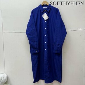 古着 SOFTHYPHEN TYPEWRITER LONG SHIRT ロング シャツ シャツ、ブラウス シャツ、ブラウス 2 青 / ブルー