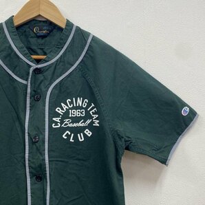 チャンピオン Champion ROCHESTER ベースボールシャツ C3-P326 ウォッシュ加工 M シャツ、ブラウス シャツ、ブラウス M 緑 / グリーンの画像2