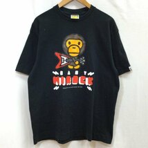 ベイプ BABY MIROCK ベイビーマイロ プリント Tシャツ 日本製 Tシャツ Tシャツ L 黒 / ブラック_画像1