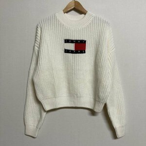 トミー ジーンズ TOMMY JEANS 刺繍ロゴ ドロップショルダー クルーネックニット ニット、セーター ニット、セーター XS