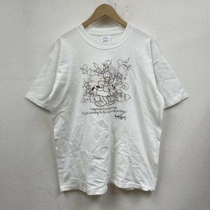 古着 Disney ドナルドダック 半袖 Tシャツ Tシャツ Tシャツ L 白 / ホワイト