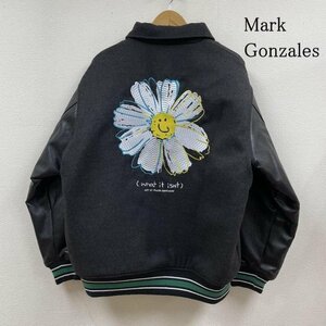 マーク・ゴンザレス What it isNt ART BY MARK GONZALES デイジー 中綿 スタジャン フェイク レザー M 黒 / ブラック