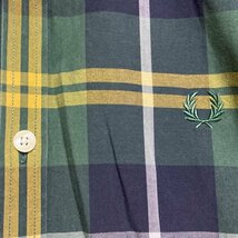 フレッドペリー FRED PERRY スリムフィット チェック柄 長袖 ボタンダウンシャツ M3265 シャツ、ブラウス シャツ、ブラウス S チェック_画像7