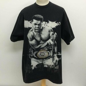 古着 PRO HEAVY WEIGHT USA製 モハメド アリ プリント ラインストーン チャンピオンベルト ヴィンテージ Tシャツ 623 XL プリント