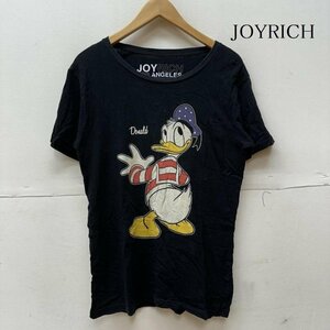 ジョイリッチ ディズニー コラボ ドナルドダック プリント Tシャツ Tシャツ Tシャツ S 黒 / ブラック キャラクター