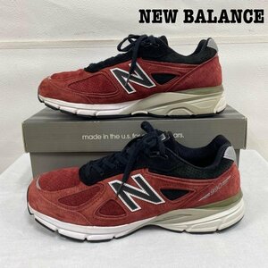 ニューバランス New Balance M990RB4 USA製 990V4 MERCURY RED 29.0cm スニーカー US：11 赤 / レッド 無地