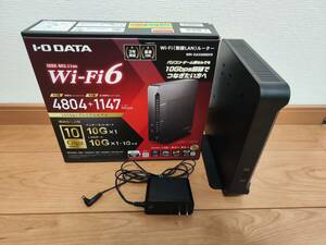 IODATA WN-DAX6000XR WiFiルーター 無線LAN Wi-Fi6 4804+1147Mbps IPv6(IPoE)対応 有線10Gbps WAN10Gbps ②