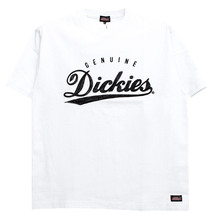 【新品】 3L ホワイト [GENUINE Dickies] 半袖 Tシャツ メンズ 大きいサイズ ロゴ 刺繍 プリント クルーネック カットソー_画像3