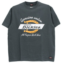 【新品】 5L スミクロ [GENUINE Dickies] 半袖 Tシャツ メンズ 大きいサイズ ロゴ 刺繍 プリント クルーネック カットソー_画像3