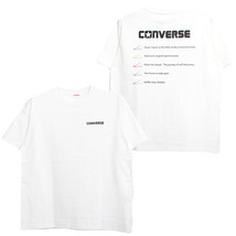 【新品】 4L ホワイト コンバース(CONVERSE) 半袖 Tシャツ メンズ 大きいサイズ フェス風 バック プリント クルーネック カットソー_画像4