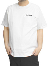 【新品】 5L ホワイト コンバース(CONVERSE) 半袖 Tシャツ メンズ 大きいサイズ フェス風 バック プリント クルーネック カットソー_画像3