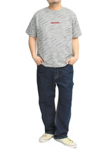【新品】 3L 杢グレー コンバース(CONVERSE) 半袖 Tシャツ メンズ 大きいサイズ 総柄 ビッグ シューズ プリント ロゴ 刺繍 クルーネック カ_画像2