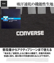 【新品】 3L ブラック コンバース(CONVERSE) 半袖 Tシャツ メンズ 大きいサイズ オールスター 吸汗速乾 ドライ ロゴ プリント クルーネック_画像6