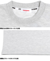 【新品】 5L ネイビー コンバース(CONVERSE) 半袖 Tシャツ メンズ 大きいサイズ ドライ 吸汗速乾 裏メッシュ ロゴ プリント クルーネック_画像8