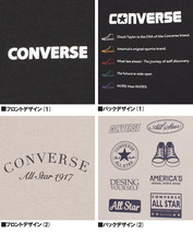 【新品】 2L グレージュ コンバース(CONVERSE) 半袖 Tシャツ メンズ 大きいサイズ フェス風 バック プリント クルーネック カットソー_画像8