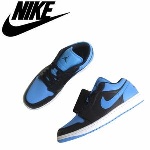 新品タグ付 好配色 即完売 NIKE AIR JORDAN 1 LOW ユニバーシティブルー スニーカー 靴 メンズ 28.0cm ナイキ エアジョーダン1 UNC 240416