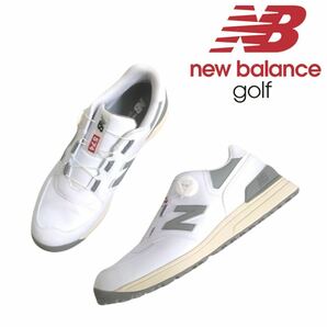 新品未使用 new balance golf 574 ボアダイヤル スニーカー ゴルフシューズ ゴルフスパイク 29.0cm ニューバランス ゴルフウェア 2404255の画像1