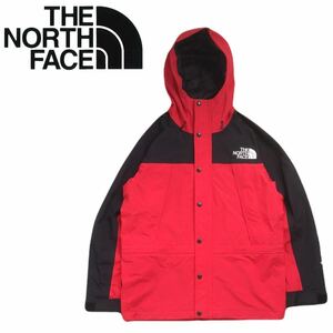 新品同様 名作 好配色 THE NORTH FACE GORE-TEX マウンテンパーカー ナイロン ジャケット メンズS ノースフェイス アウトドア レッド 赤 X