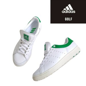 新品未使用 好配色 adidas golf adicross スニーカー ゴルフシューズ ゴルフスパイク メンズ 25.5cm アディダス ゴルフウェア 白 2404259