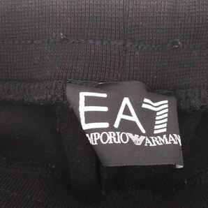 極美品 名作 最高級 EA7 EMPORIO ARMANI 高品質 スウェット パンツ ジョガーパンツ ジャージ メンズ エンポリオアルマーニ ブラック 240437の画像5