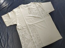 M寸・半袖新品／USAコットン・ペイズリープリントTシャツ◆ホワイト_画像3