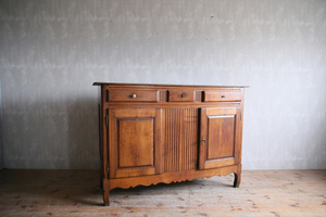  France antique * wooden sideboard / shop counter / desk table display shelf cabinet / store furniture display / French Vintage furniture 