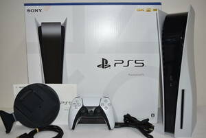 25Mdd 【中古品】 SONY PlayStation5 ディスクドライブ搭載モデル CFI-1000A 本体 コントローラー PS5 プレステ５ プレイステーション５