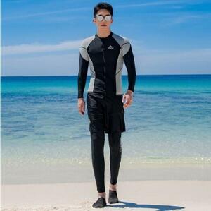 新作メンズフィットネス水着水着日焼け防止ジムスポーツサーフフィットネス水着競泳水着フィットネスレギンス おしゃれサイズLサイズ選択可