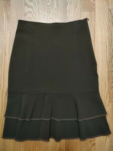 Бесплатная доставка красавица Morgan Morgan 2 -Stage Обобная юбка коричневая 36 размер 9 эквивалент