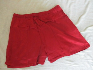  new arrival unused man satin silk 100% trunks M-L size combined use red 