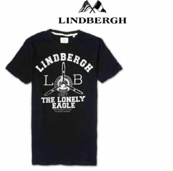 新品♪LIND BERGHリンドバーグ メンズロゴ半袖Tシャツ ブラックLサイズ