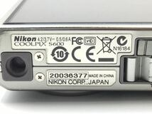 36377 【動作品】 Nikon ニコン COOLPIX S600 コンパクトデジタルカメラ バッテリー付属_画像9